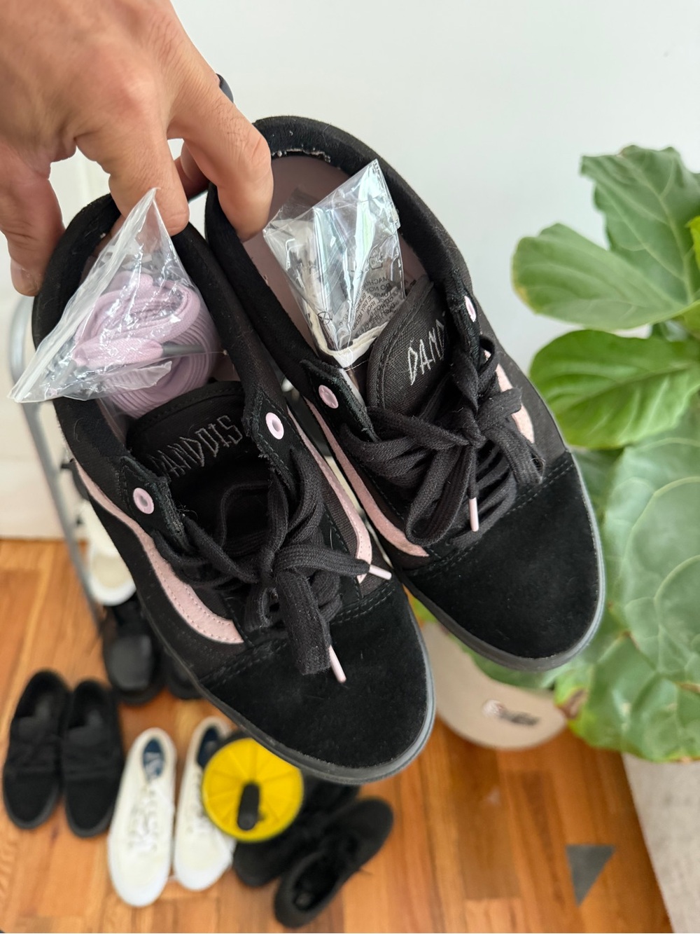 Vans BMX Mathias Dondois Black & Light Pink Suede Low-Top Sneakers
